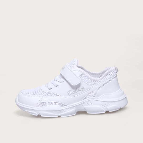 

Toddler Boys Lace-up Mesh Sneakers, White