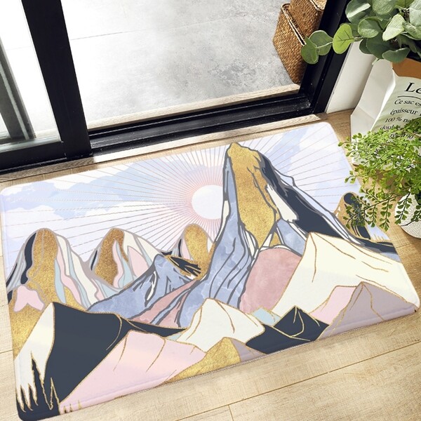 

Mountain & Sun Print Floor Mat