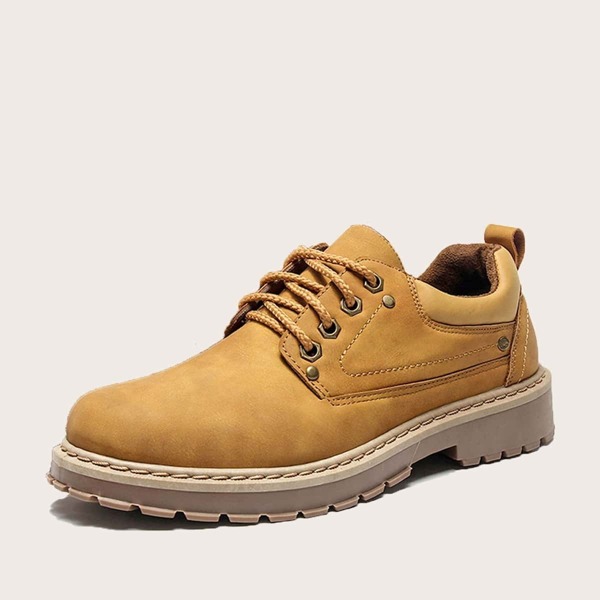 

Men Flat Lug Sole Lace Up Shoes