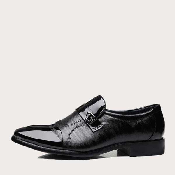 

Men Patent Toe Cap Formal Shoes