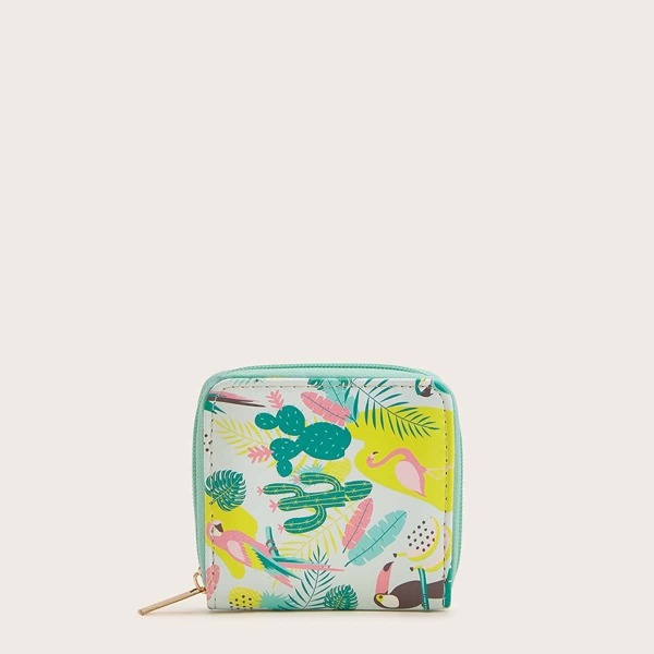 

Tropical Print Coin Purse
