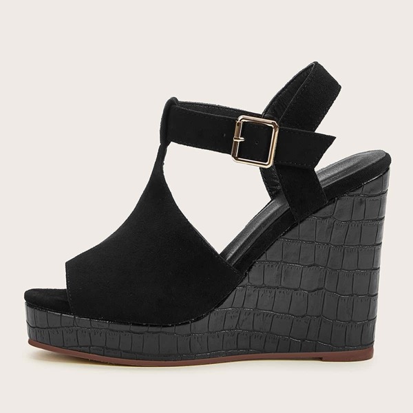 

Peep Toe Platform Wedges