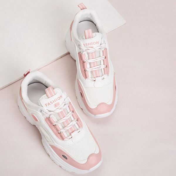 

Two Tone Chunky Sloe Trainers
