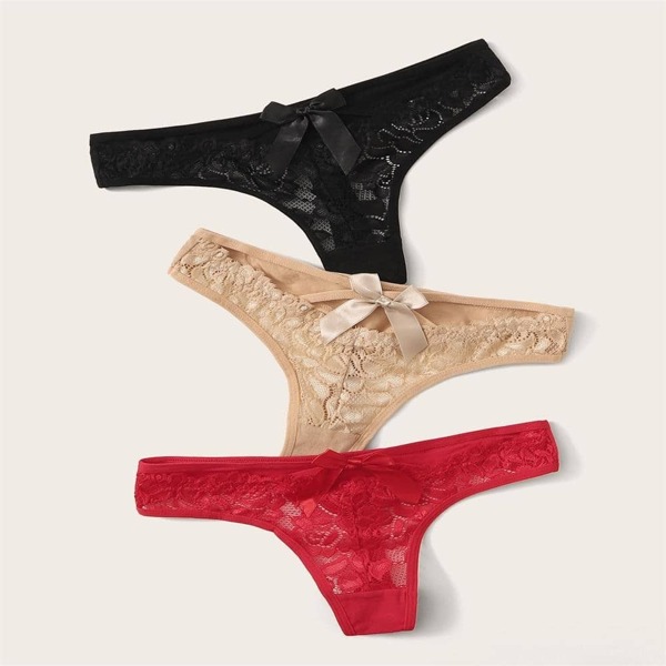 

3pack Floral Lace Panty Set