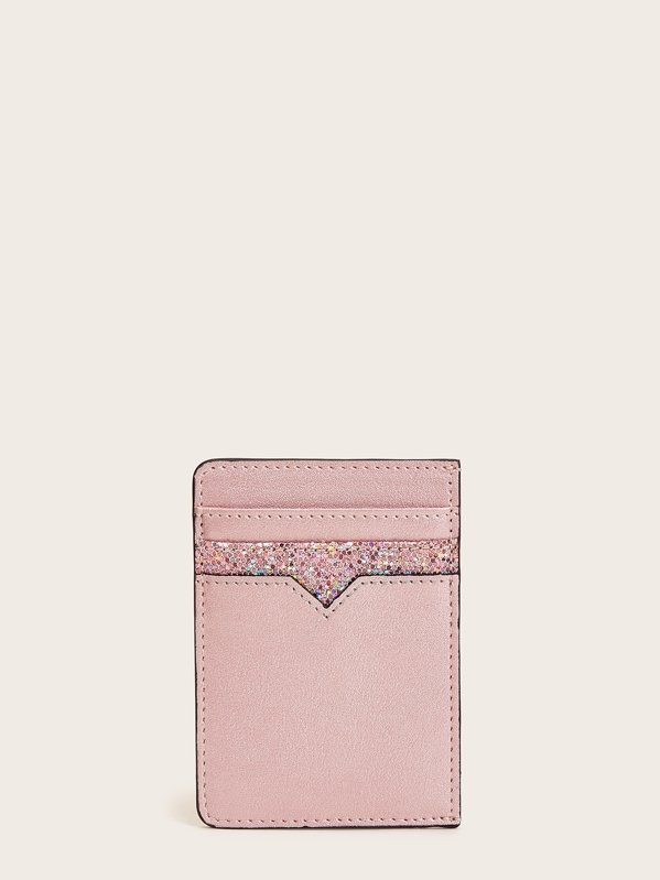 

Glitter Decor Card Holder, Pink