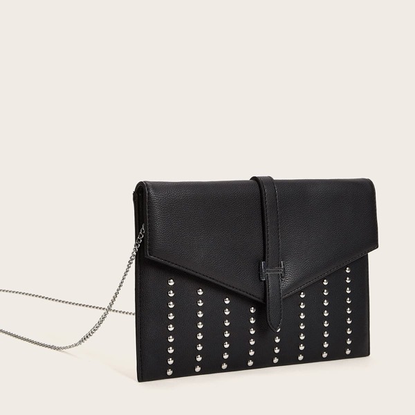 

Studded Decor Chain Bag