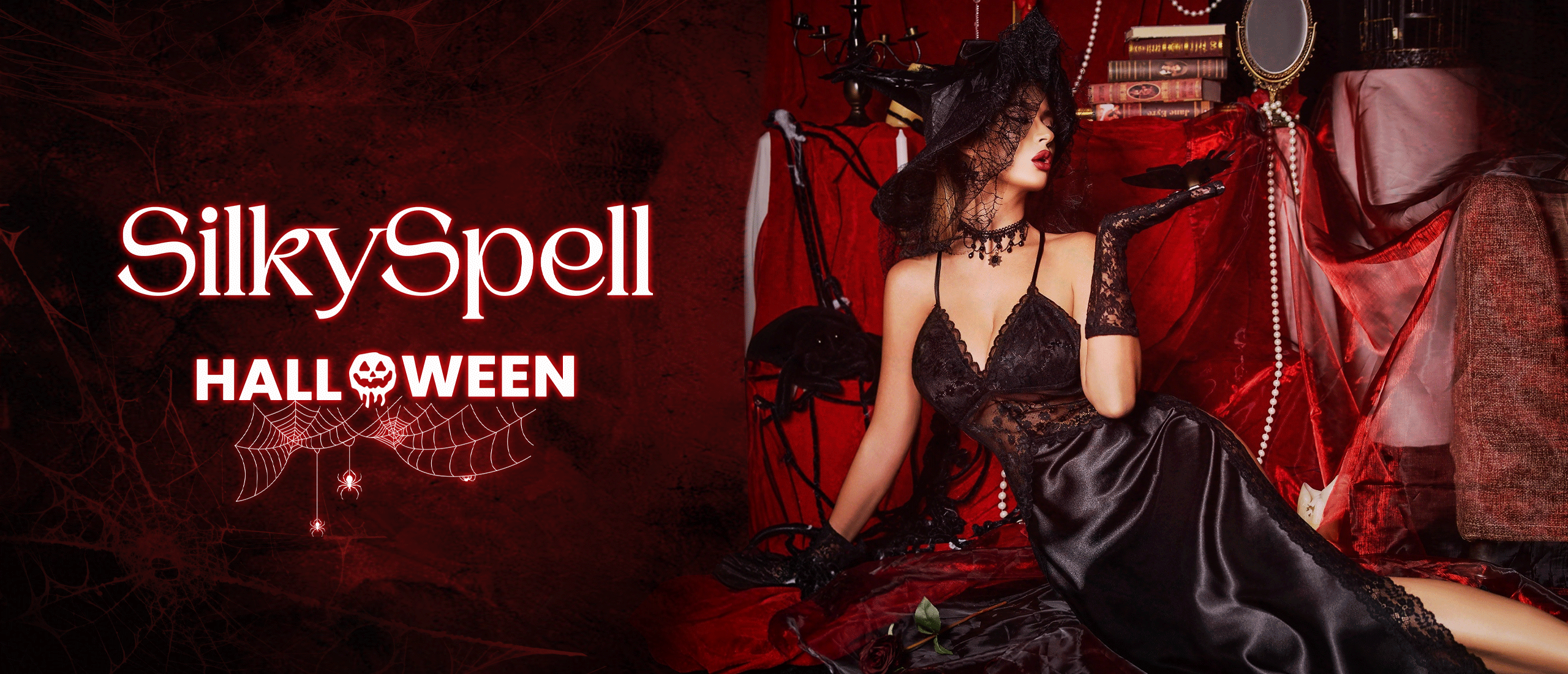 SilkySpell Halloween Banner sc 16050008686