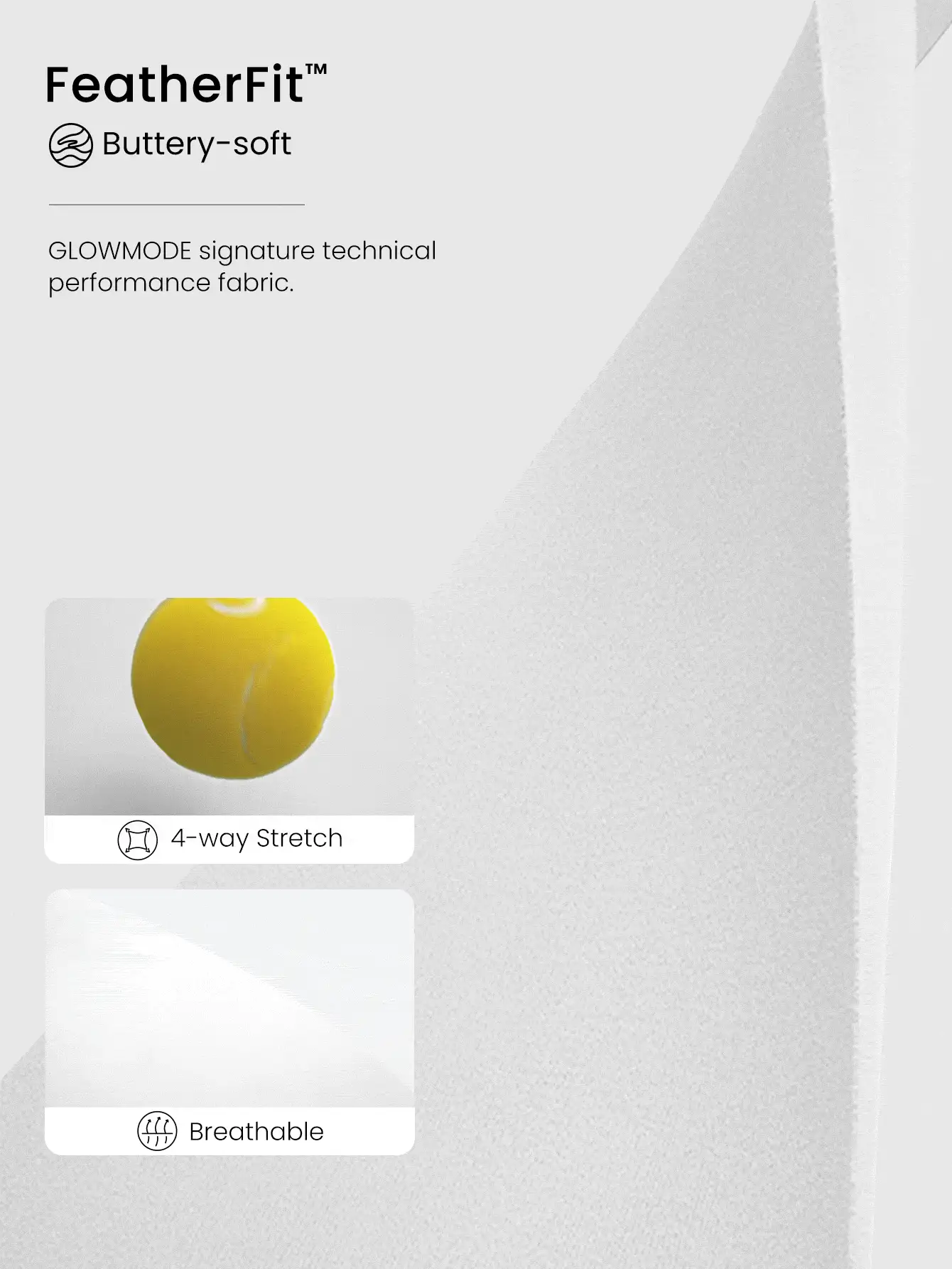 GLOWMODE FeatherFit™ Double-Strap Heart-Shaped Neck Sports Bra Low Impact Yoga Pilates Daily Spring Summer - White - View 4
