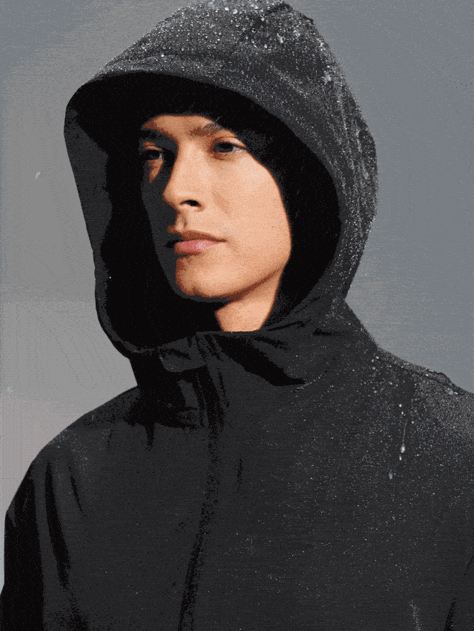 TekDrob Wind Proof Coach Jacket With Water Resistent Effect - Black - View 5
