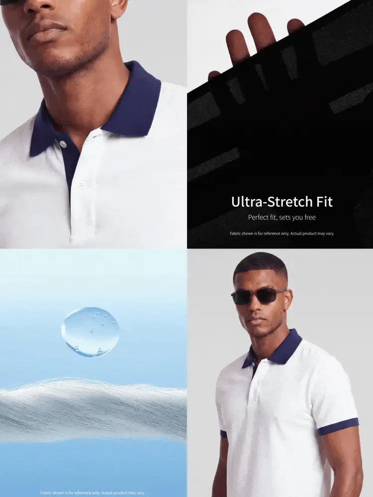 TekDrob Regular Polo With Contrast Details And Embroidered Icon - White - View 2