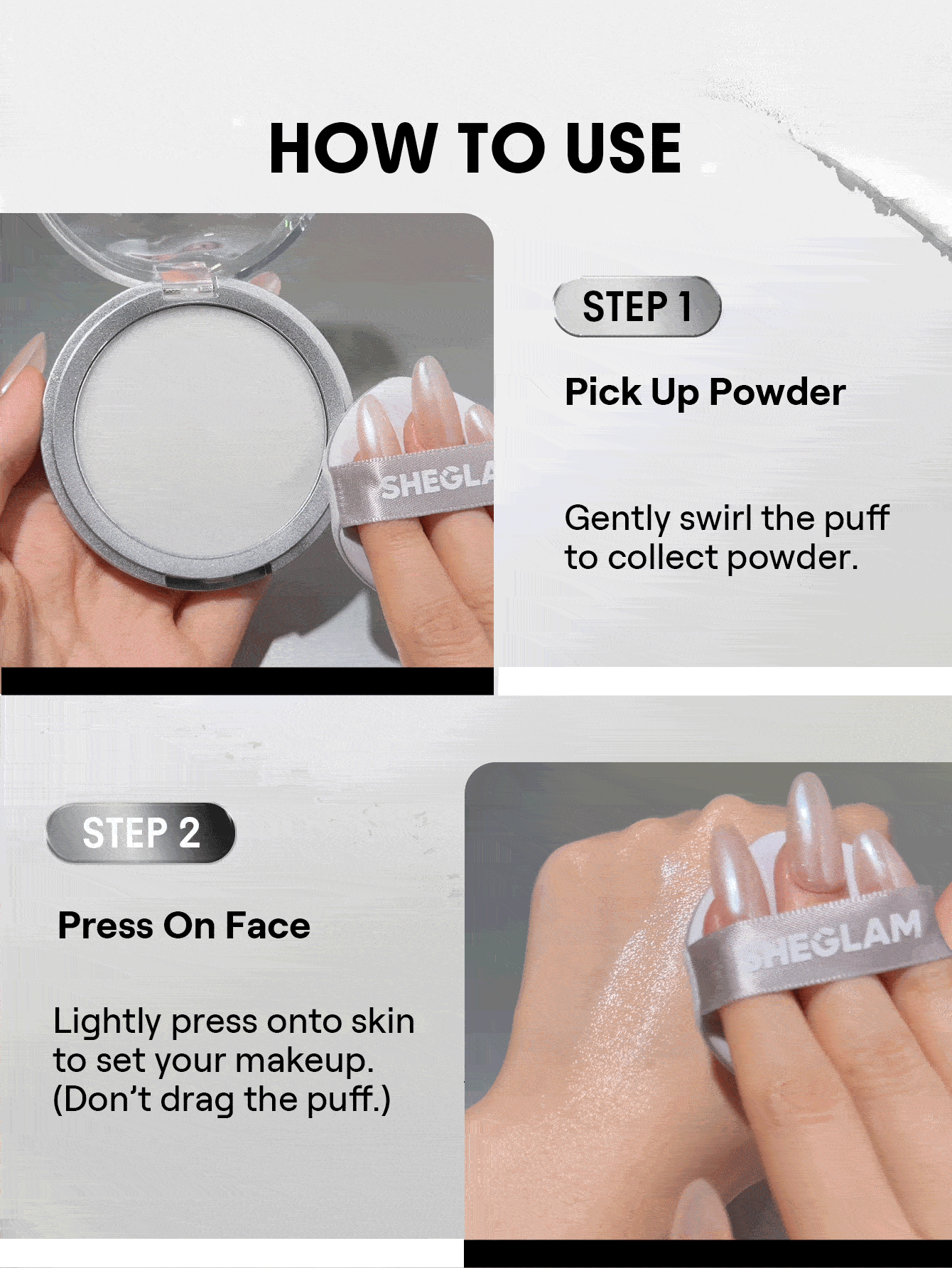SHEGLAM Camera On Blurring Setting Powder Balm Brand Beauty Cosmetic Makeup For Women And Girls - White - View 8