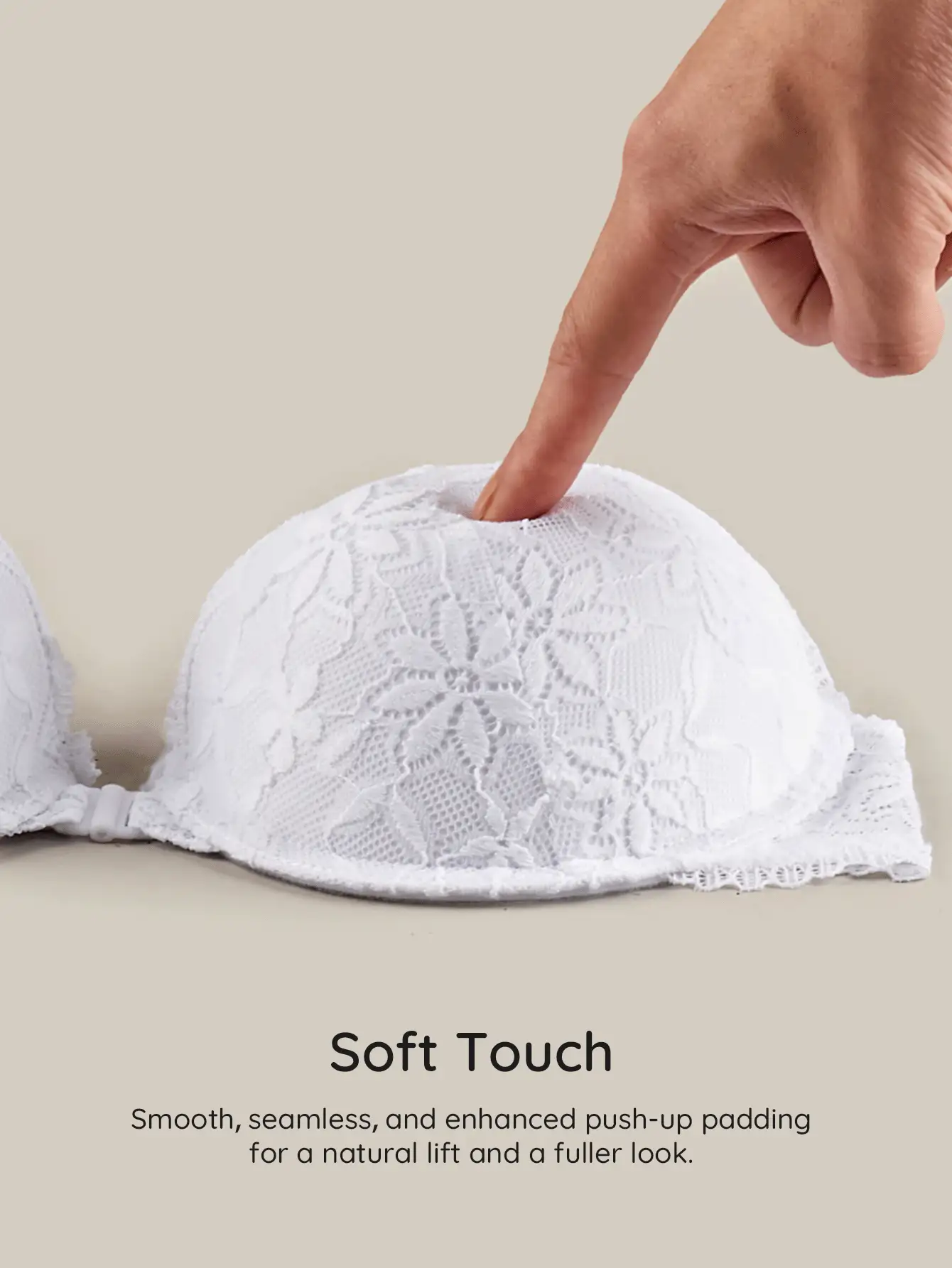 Bralution Women's Lace Trim Sexy Strapless Everyday Bra - White - View 13