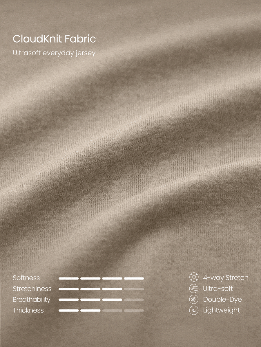 GLOWMODE 30" CloudKnit Soft Life Pants Wide-Leg Adjustable Drawstring Waist Side Slip Pockets Relaxed Fit Joggers Daily Casual Street Wear - Khaki - View 6