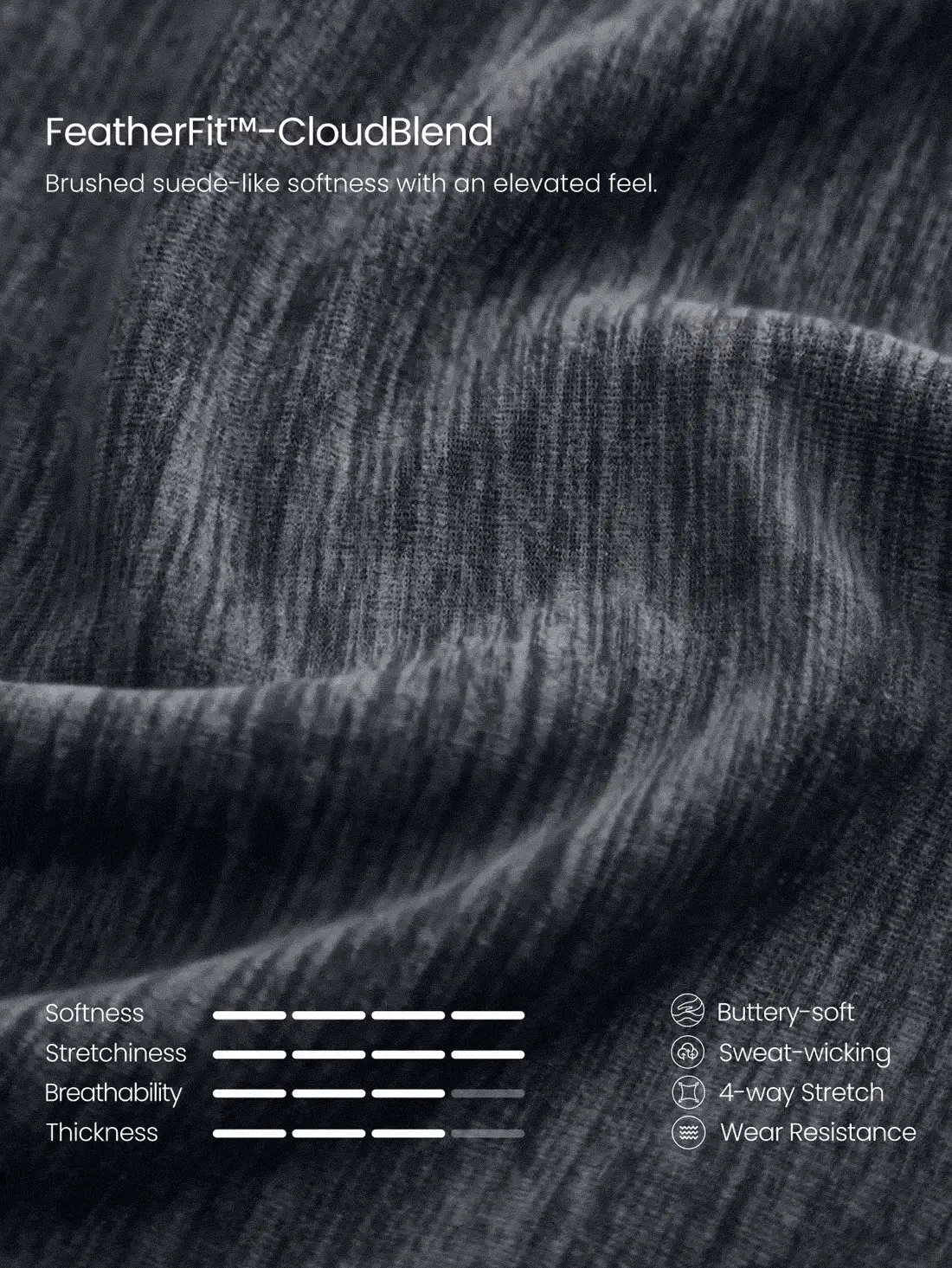 GLOWMODE FeatherFit™-CloudBlend Pick Your Path 修身腰長圓領T恤,對比色側邊拼接,適合露營、徒步、瑜伽工作室、日常運動 - 深灰色 - 查看 4