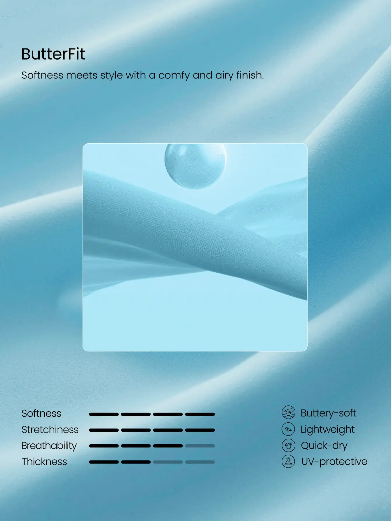 GLOWMODE 4.3英寸 FeatherFit™-Air Set Sail 仿两件式撞色胸肩带可拆卸胸垫连体衣,适合假日、度假、夏季日常休闲穿着 - 藍色 - 查看 6