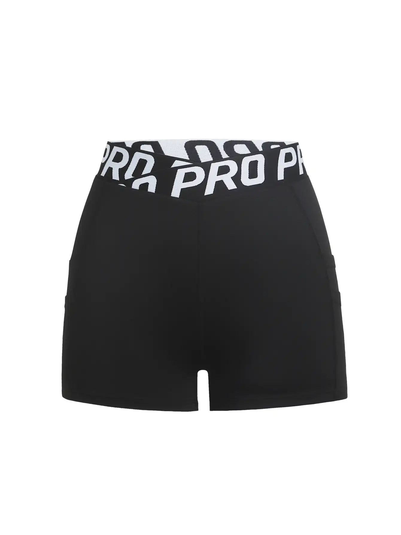 SHEIN Sports Women Casual Sports Printed Shorts With Side Seam - Black - View 8