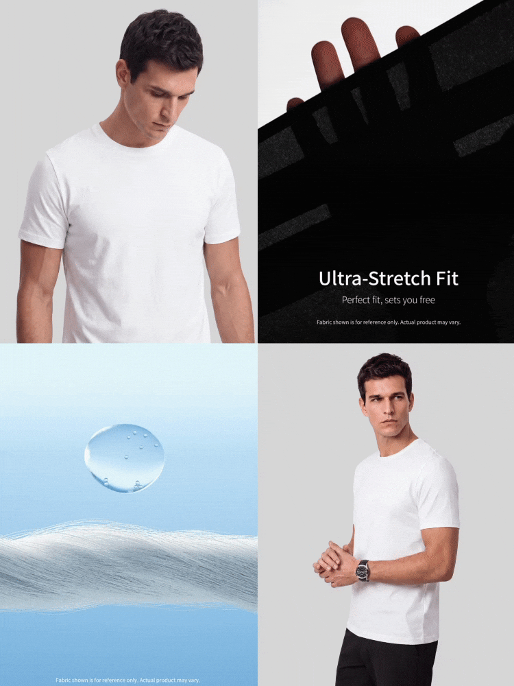 TekDrob Double Anti-Odor Heavy Viscose Henley T-Shirt With Regular Fit - White - View 2