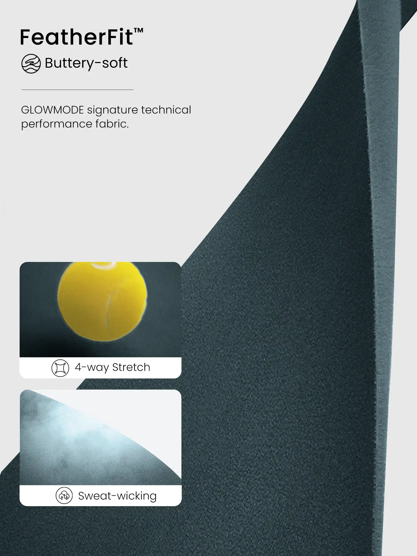 GLOWMODE Featherfit™ 後繫帶運動胸罩 - 墨綠色 - 查看 5