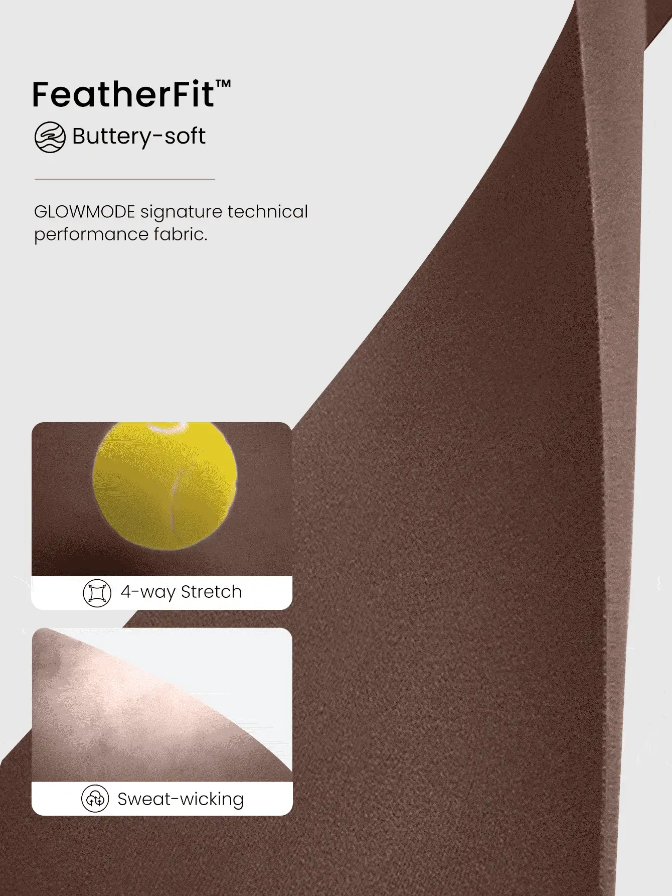 GLOWMODE 4.3英寸 FeatherFit™ 防滑口袋自行车短裤 无缝前部 低冲击骑行跑步健身运动 夏季