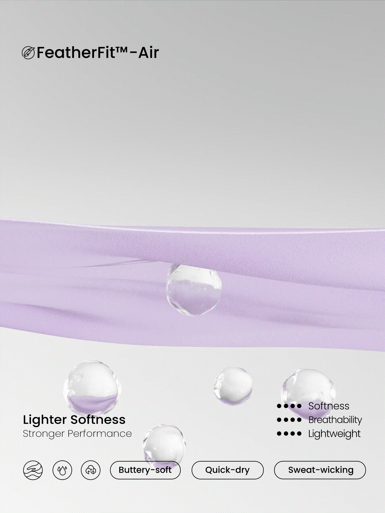 GLOWMODE FeatherFit™-Air Peekaboo Mini Dress With Built-In Shorts Pocket Square Neck Anti-Slip Crisscross Quick Dry Spring - Mauve Purple - View 6