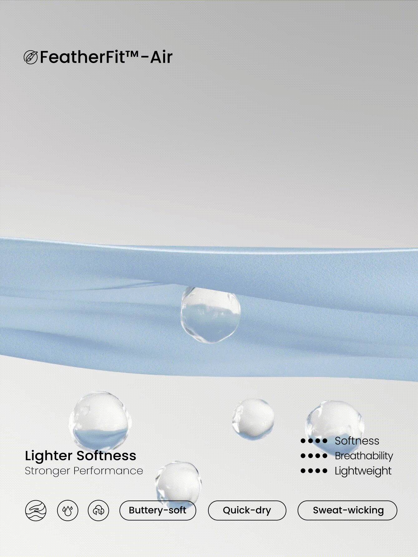 GLOWMODE FeatherFit™-Air 可调节细肩带撞色 A 字裙 低冲击网球 高尔夫 匹克球 日常休闲装 - 淺藍色 - 查看 6