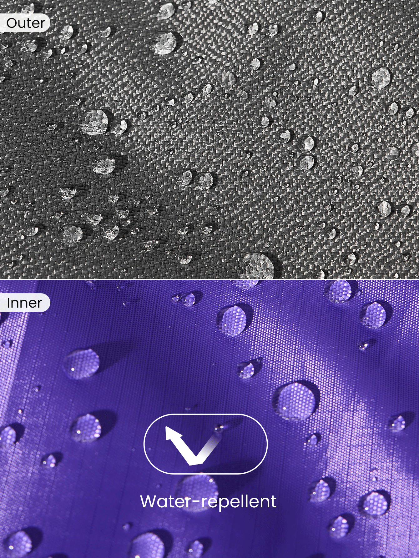 GLOWMODE 24升尼龙笔记本电脑手提包，反光可调节，内置水瓶口袋，旅行日常休闲 - 深灰色 - 查看 7