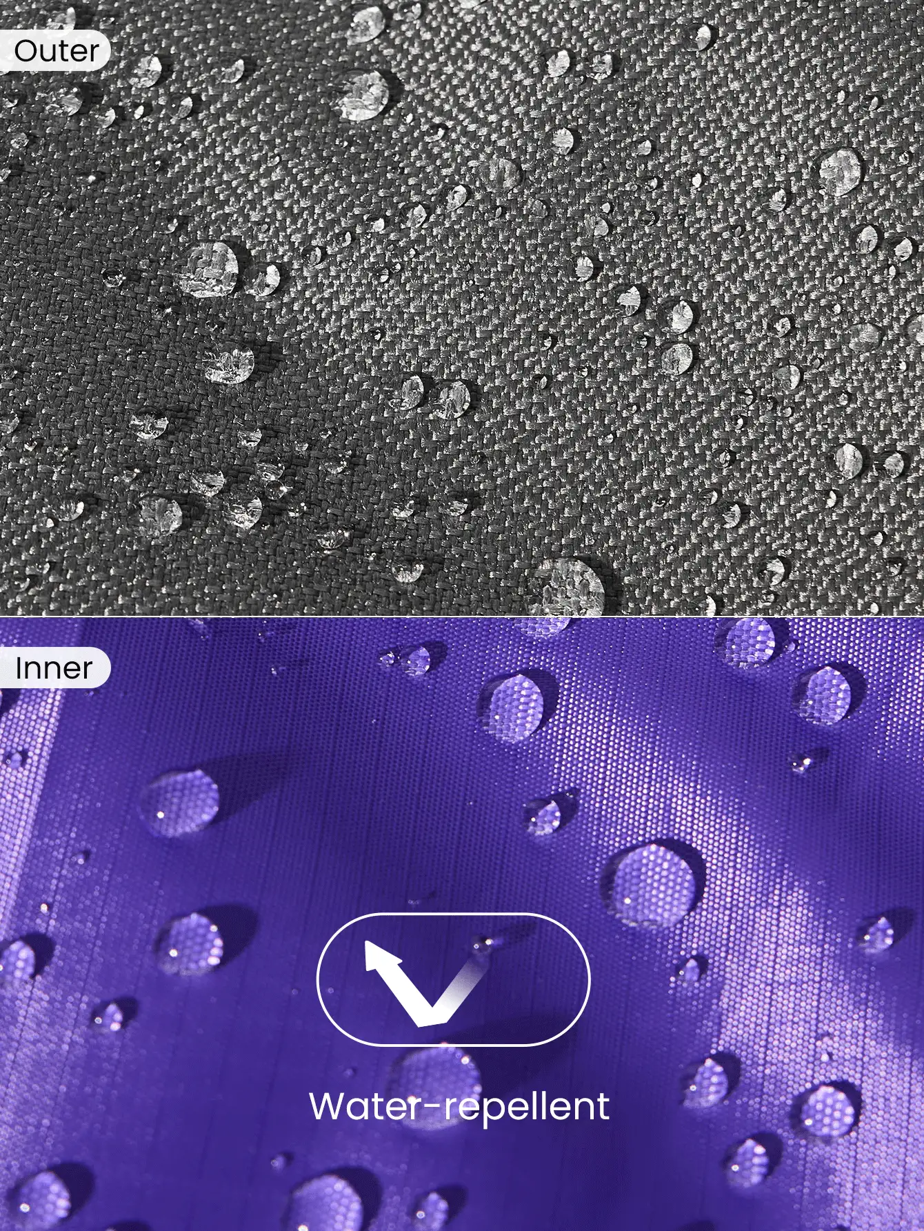 GLOWMODE 24L Nylon Laptop Tote Reflective Adjustable With Built-In Water Bottle Pocket Travel Daily Casual - Dark Grey - View 7