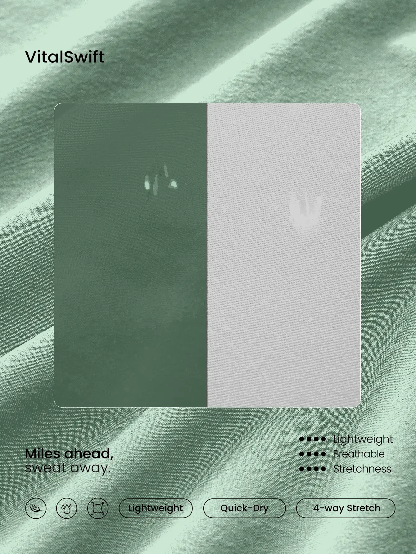 GLOWMODE Quần short chạy bộ RefreshRun 4" VitalSwift quần chạy bộ phản quang siêu nhẹ, cạp vừa, nhanh khô, có dây rút, quần lót chống mùi tích hợp, túi khóa kéo, tập luyện chạy bộ cường độ cao - Xanh lá cây Mù sương - Xem 6