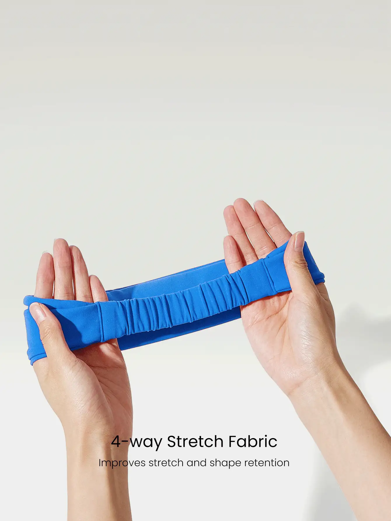 GLOWMODE FeatherFit™-Air Work It Sweat-Absorbent Training Headband Gym - Blue Power - View 4