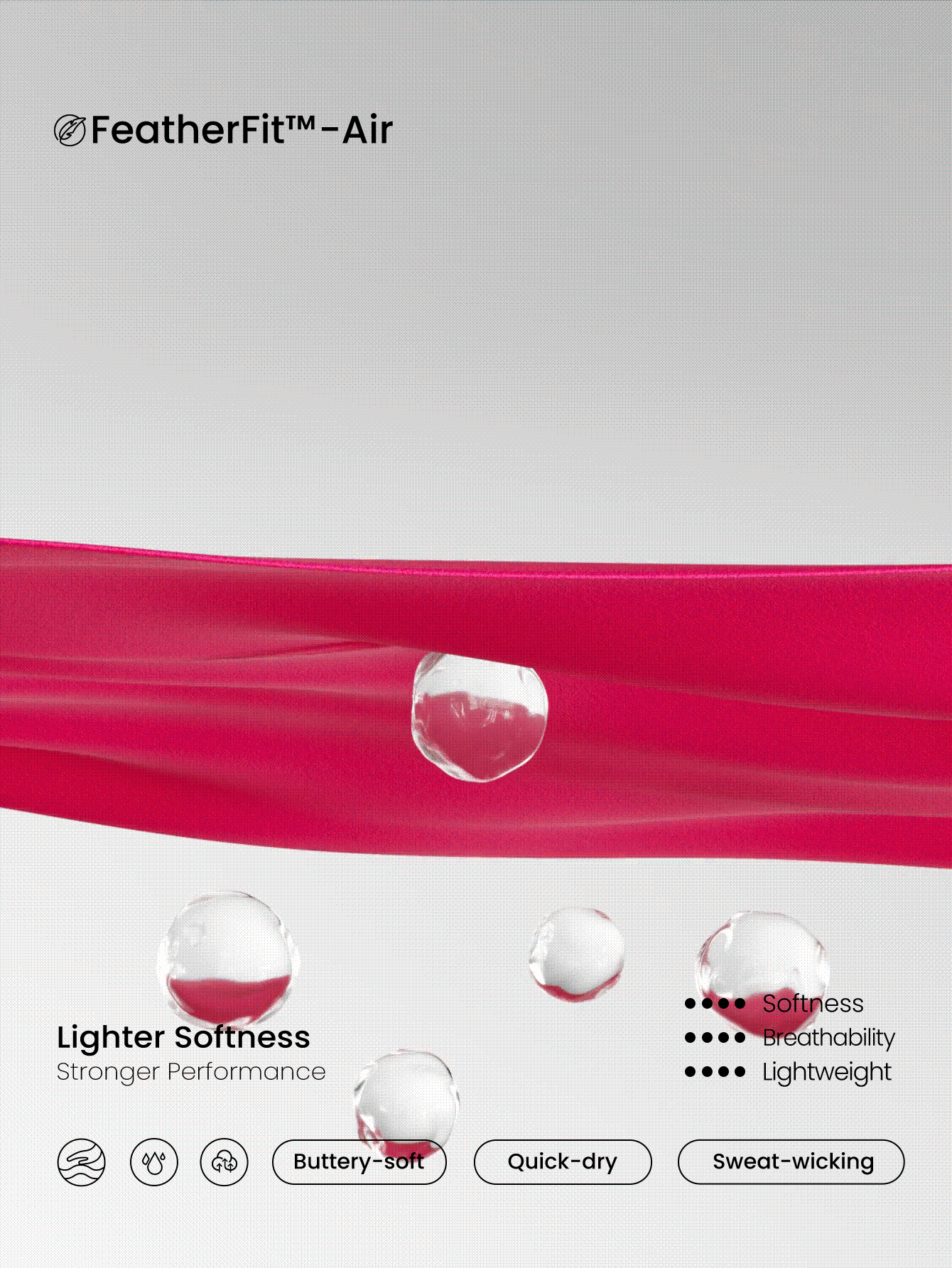 GLOWMODE FeatherFit™-Air Peekaboo 日常内置短裤口袋防滑连衣裙轻度支撑低冲击瑜伽工作室春季连衣裙夏季速干吸湿排汗 - 熱帶粉紅色 - 查看 6