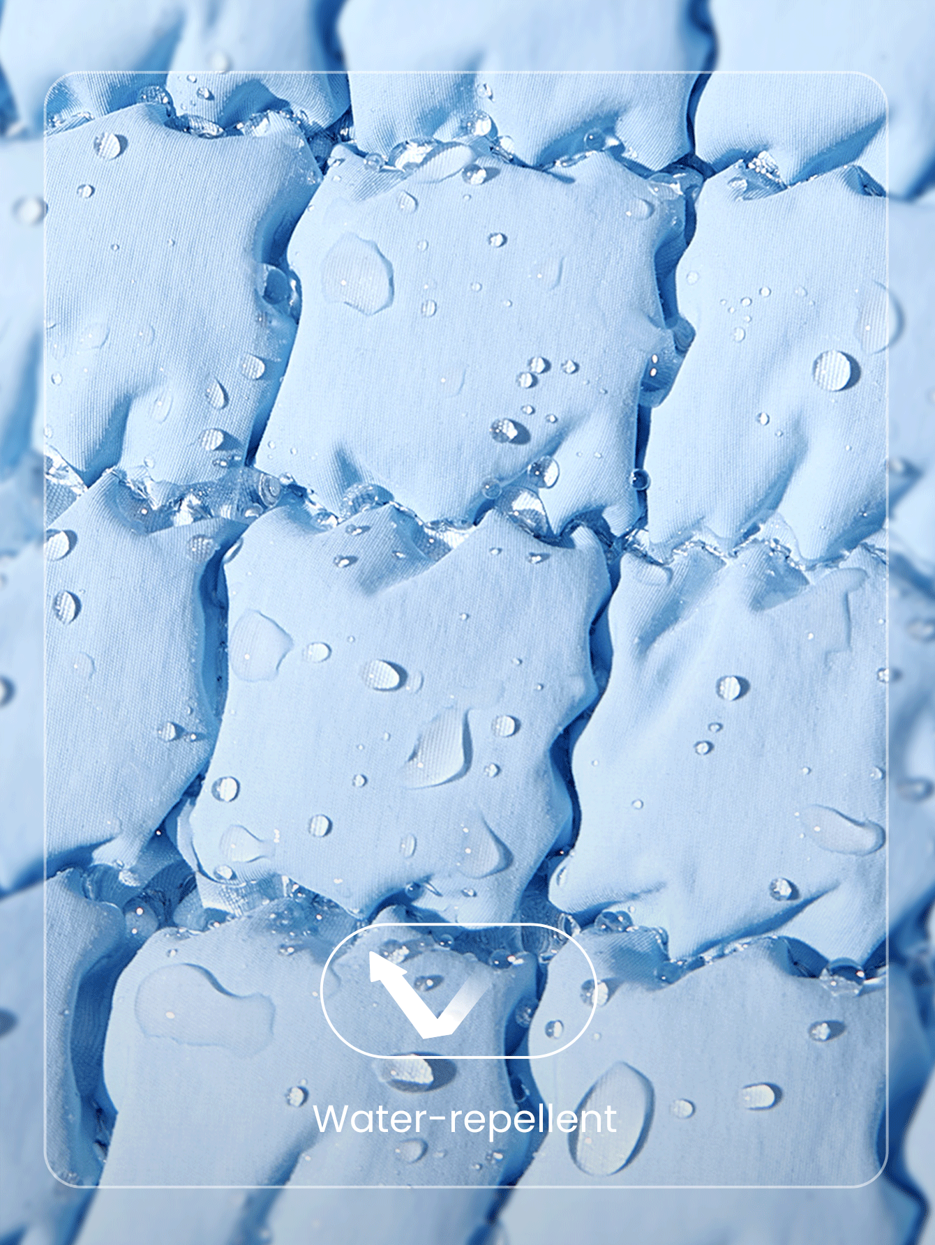 GLOWMODE Quilted Water-Resistant Carryall Shoulder Bag - Blue - View 4