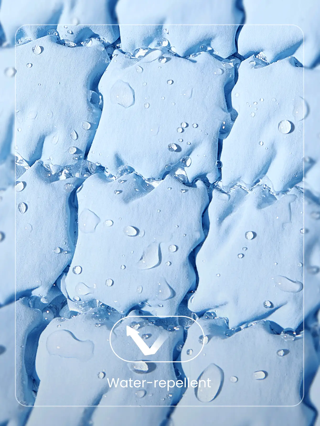 GLOWMODE Quilted Water-Resistant Carryall Shoulder Bag - Blue - View 4