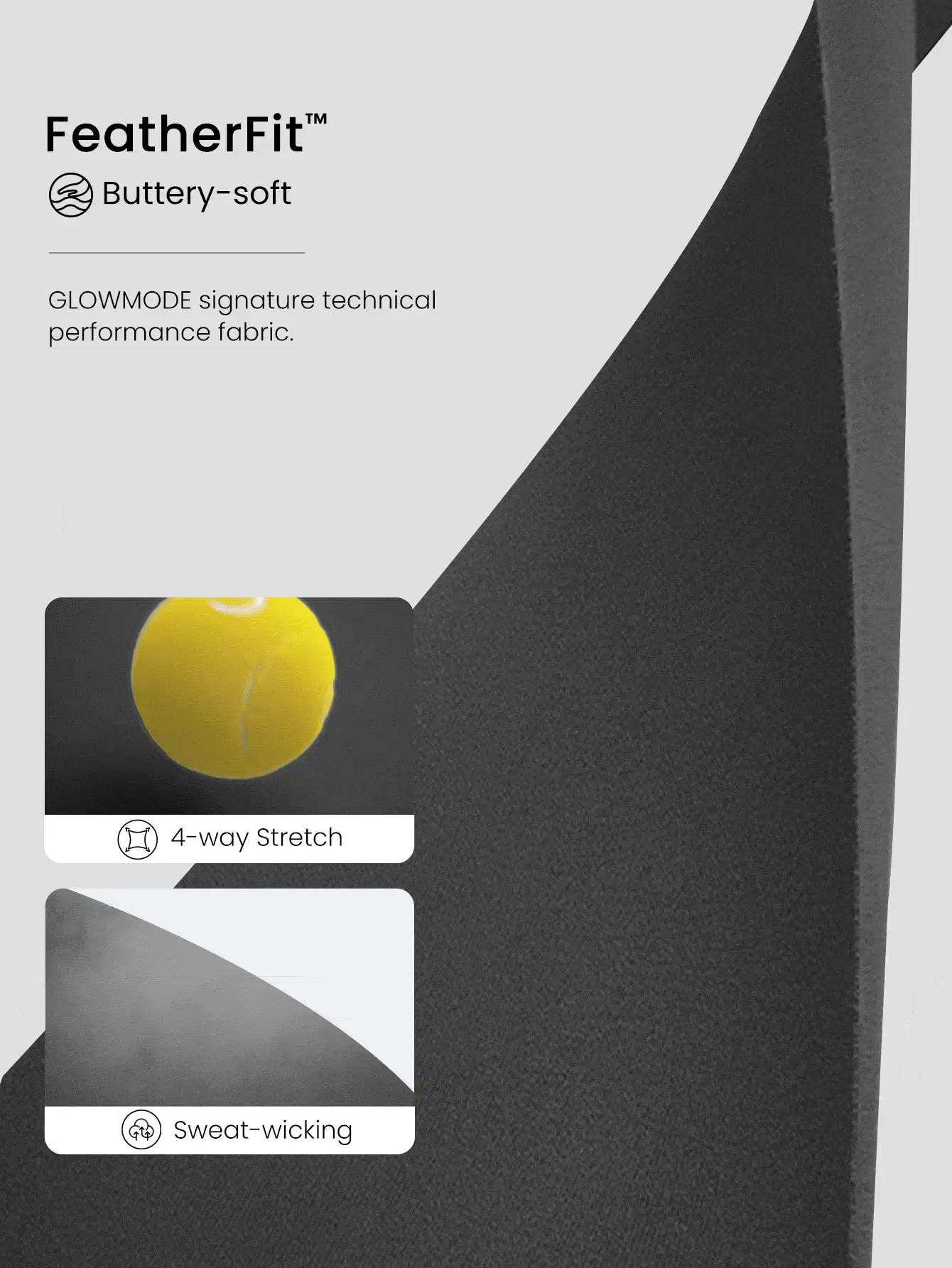 GLOWMODE FeatherFit™ Glow Form 孕妇吸汗弹力修身背心孕妇低冲击瑜伽普拉提工作室健身房日常休闲装