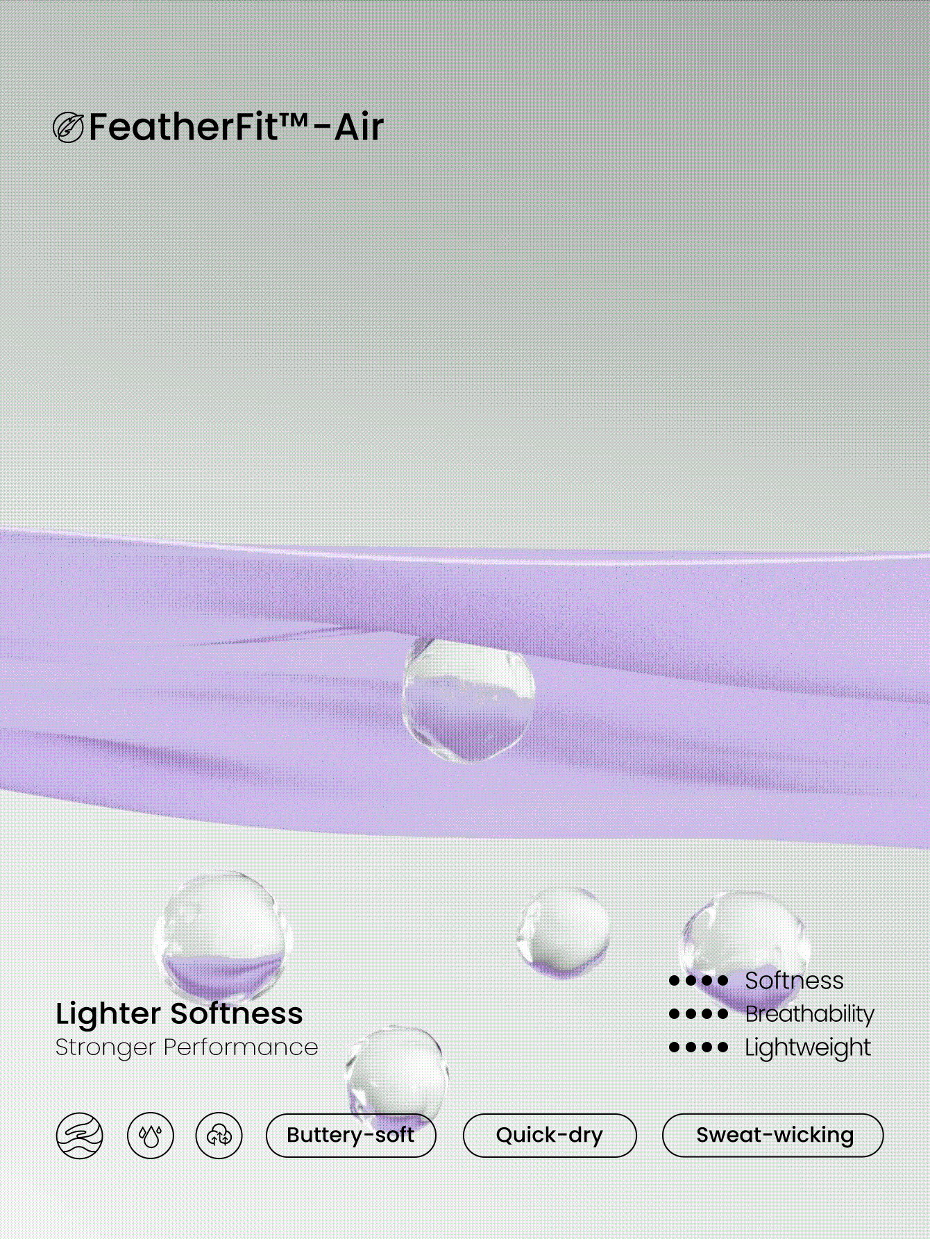 GLOWMODE FeatherFit™-Air Elevate A 字形内置 Peekaboo 短口袋迷你吊带裙低冲击日常夏季 - 紫丁香色 - 查看 7