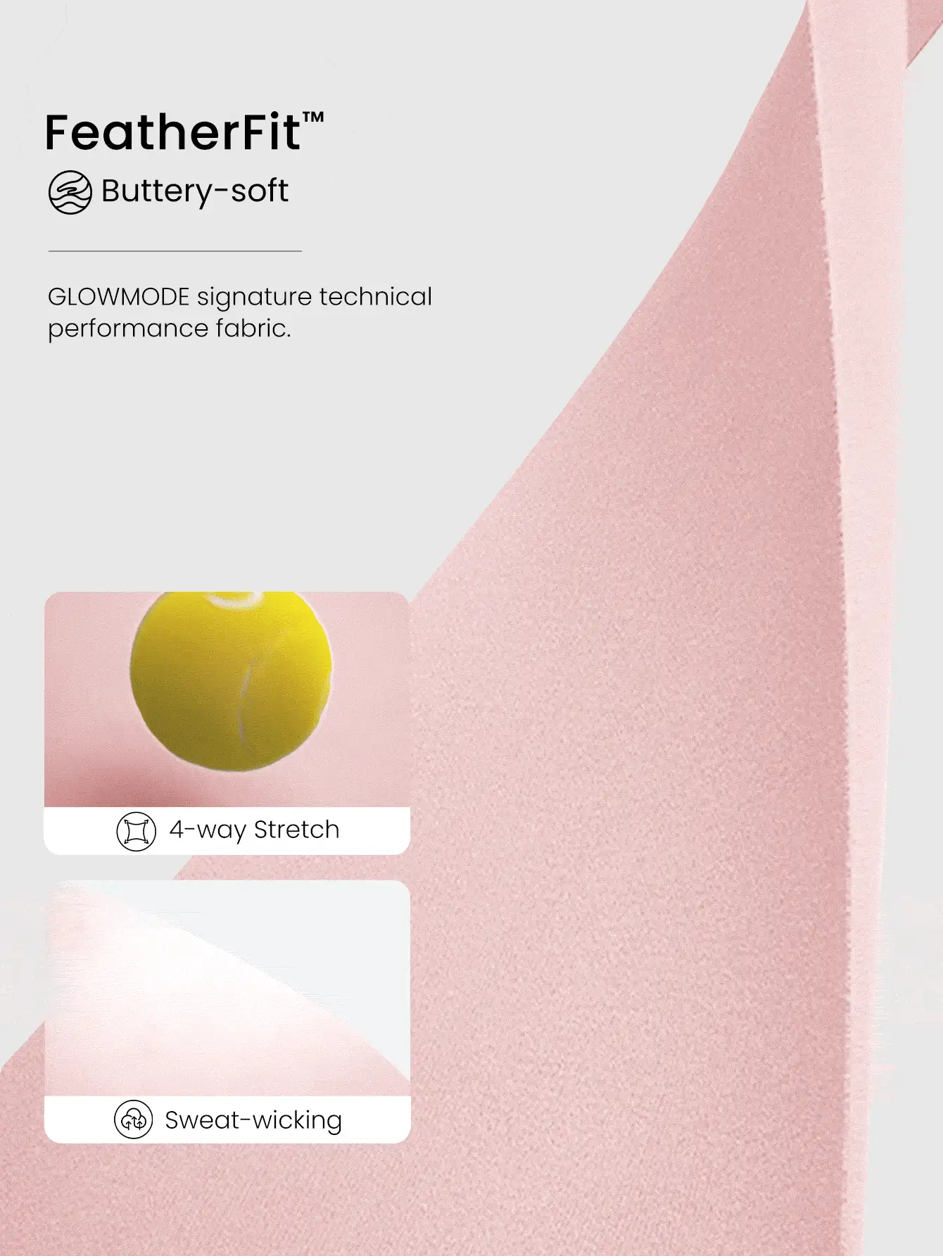 GLOWMODE FeatherFit™ Studio Stamina Swea - 吸湿排汗修身长袖拇指孔短款拉链运动夹克低冲击瑜伽普拉提工作室日常休闲服 - 淺粉色 - 查看 4