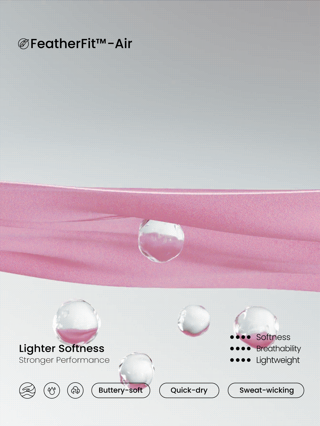 GLOWMODE FeatherFit™-Air 吸汗速干内置罩杯方领连衣裙内置短裤侧袋防滑握把网球高尔夫健身房日常休闲 - 粉色 - 查看 7