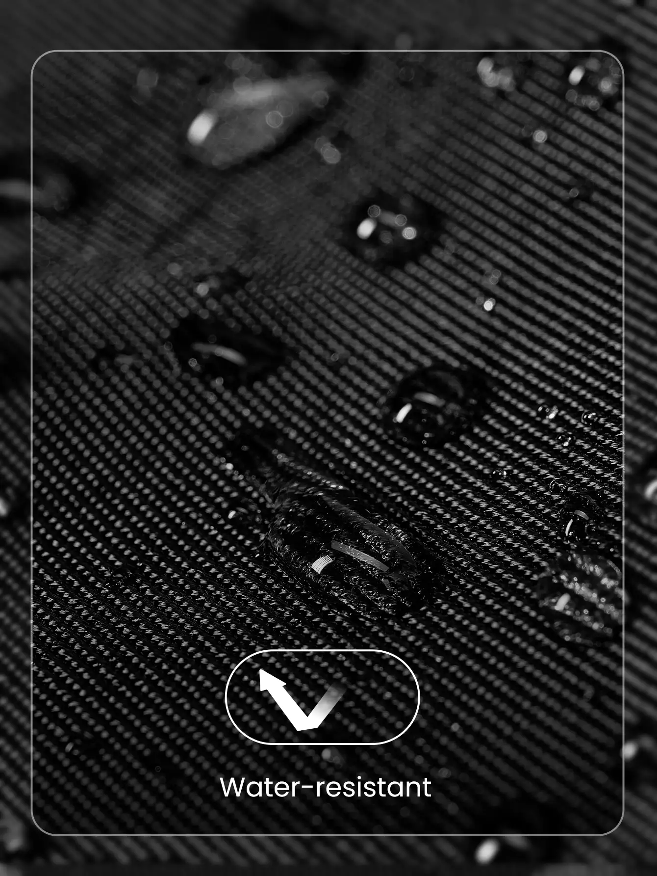 GLOWMODE Water-Resistant Dual-Pocketed Commuter Backpack - Black - View 7