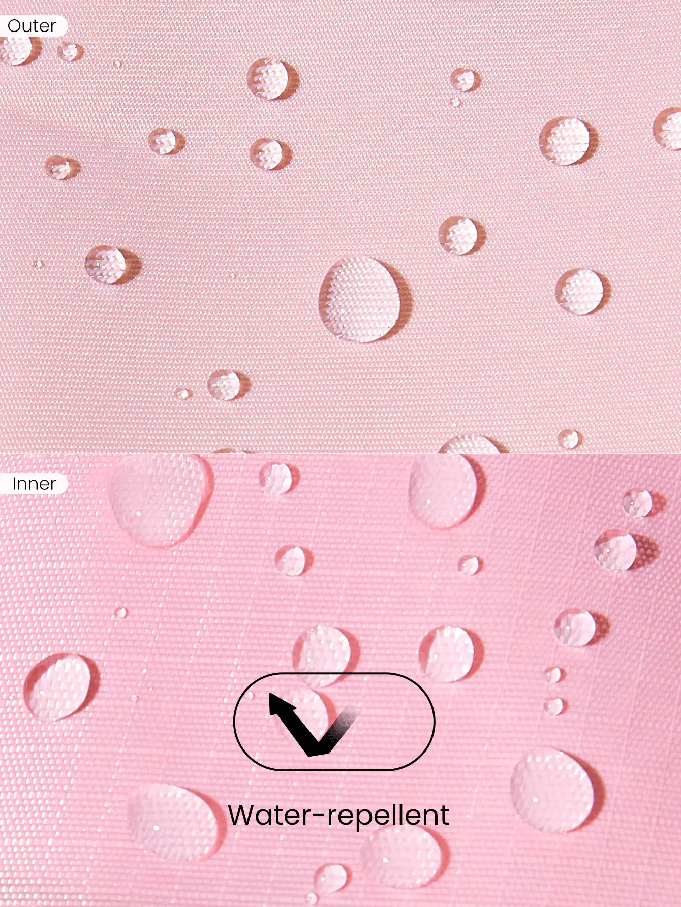 GLOWMODE 22L Good Things Ahead Vattentät Avtagbar Rem Handtag Ficka Dragsko Hinkväska Axelväska Handväska Semester Semester Shopping Resor Utflykter Vardagskläder - Rosa - Visa 6