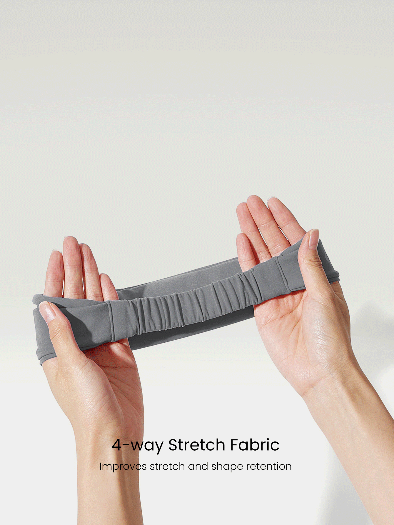 GLOWMODE FeatherFit™-Air Work It 吸汗训练头带健身房 - 淺灰色 - 查看 4