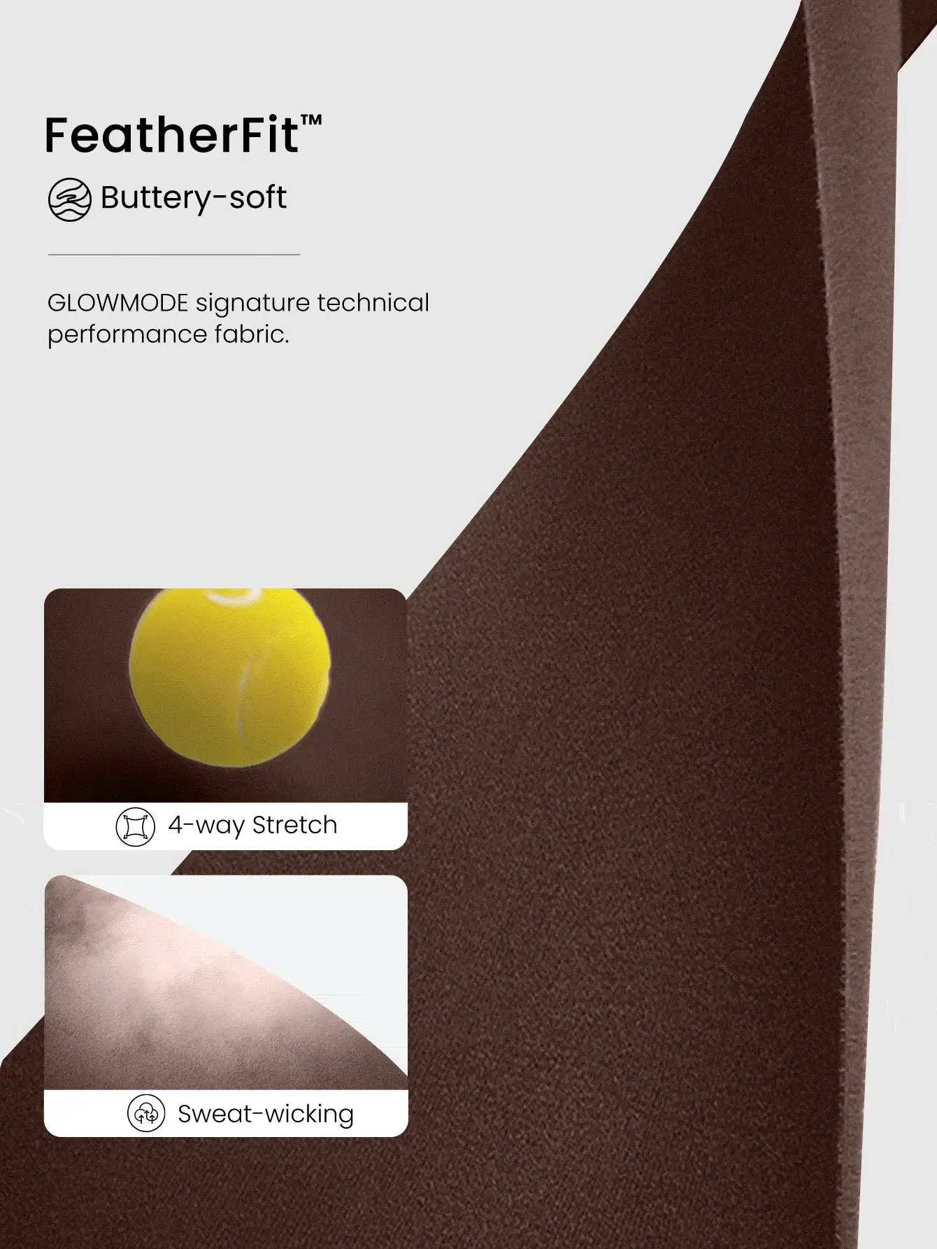 GLOWMODE FeatherFit™ Recharge Slim Fit Low Neck Adjustable Straps Removable Cups Waist Length Active Tank Low-Impact Yoga Pilates Studio Daily Casual Wear Fall Winter - Cinnamoninspiration - View 5