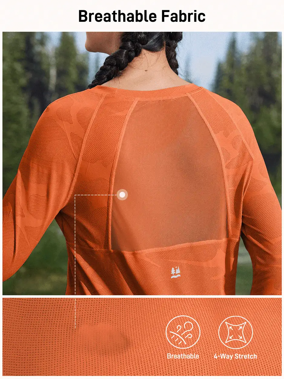 In My Nature 紫色网眼拼布短袖运动T恤，带开放式拇指孔，适合瑜伽、普拉提、健身、跑步，透气有弹性，夏季徒步旅行女装