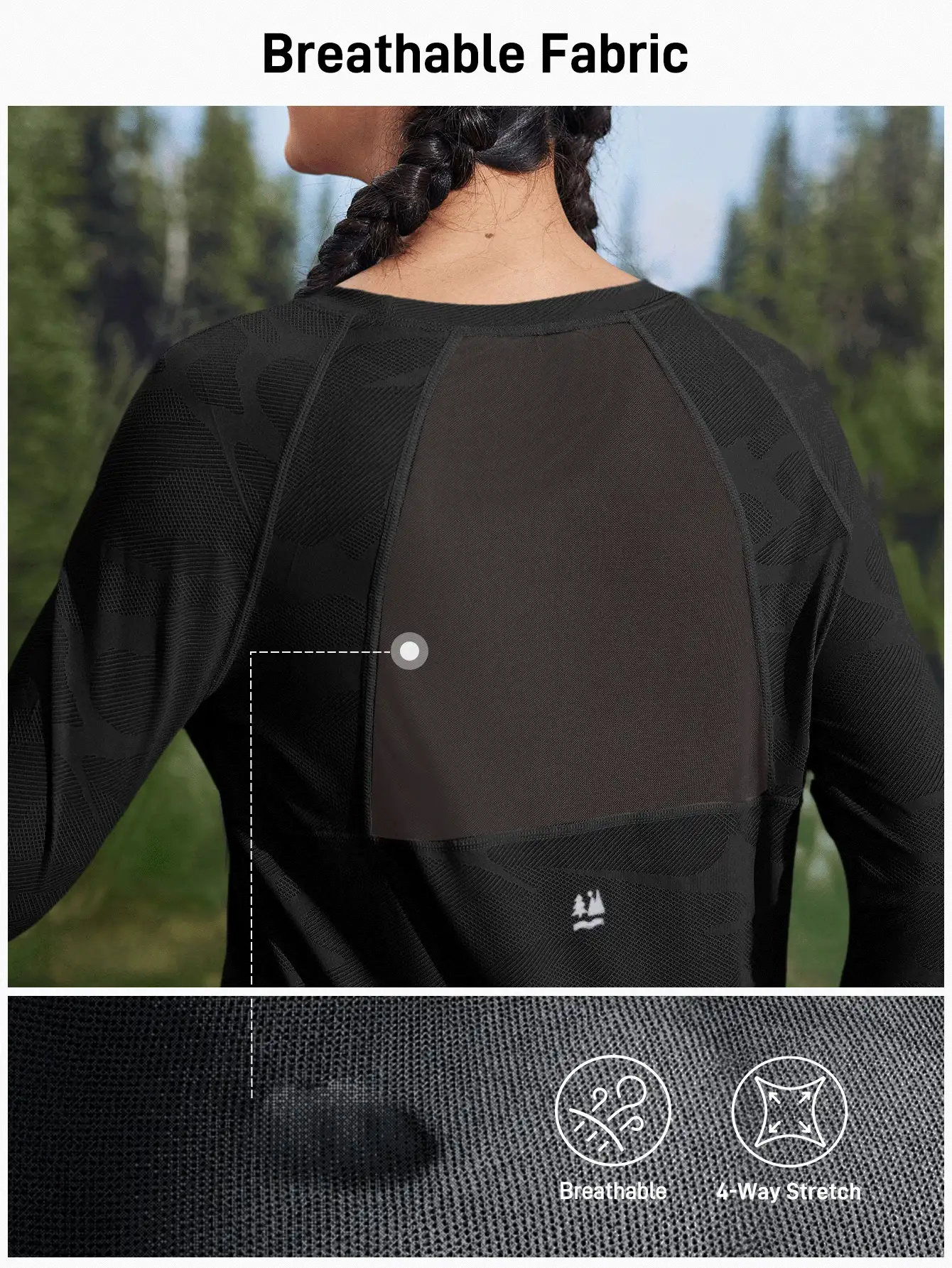 In My Nature In My Nature Camiseta de verano para mujer con abertura para el pulgar, panel de malla, para yoga, pilates, deportes, running, fitness, morada, transpirable y elástica para ropa de senderismo