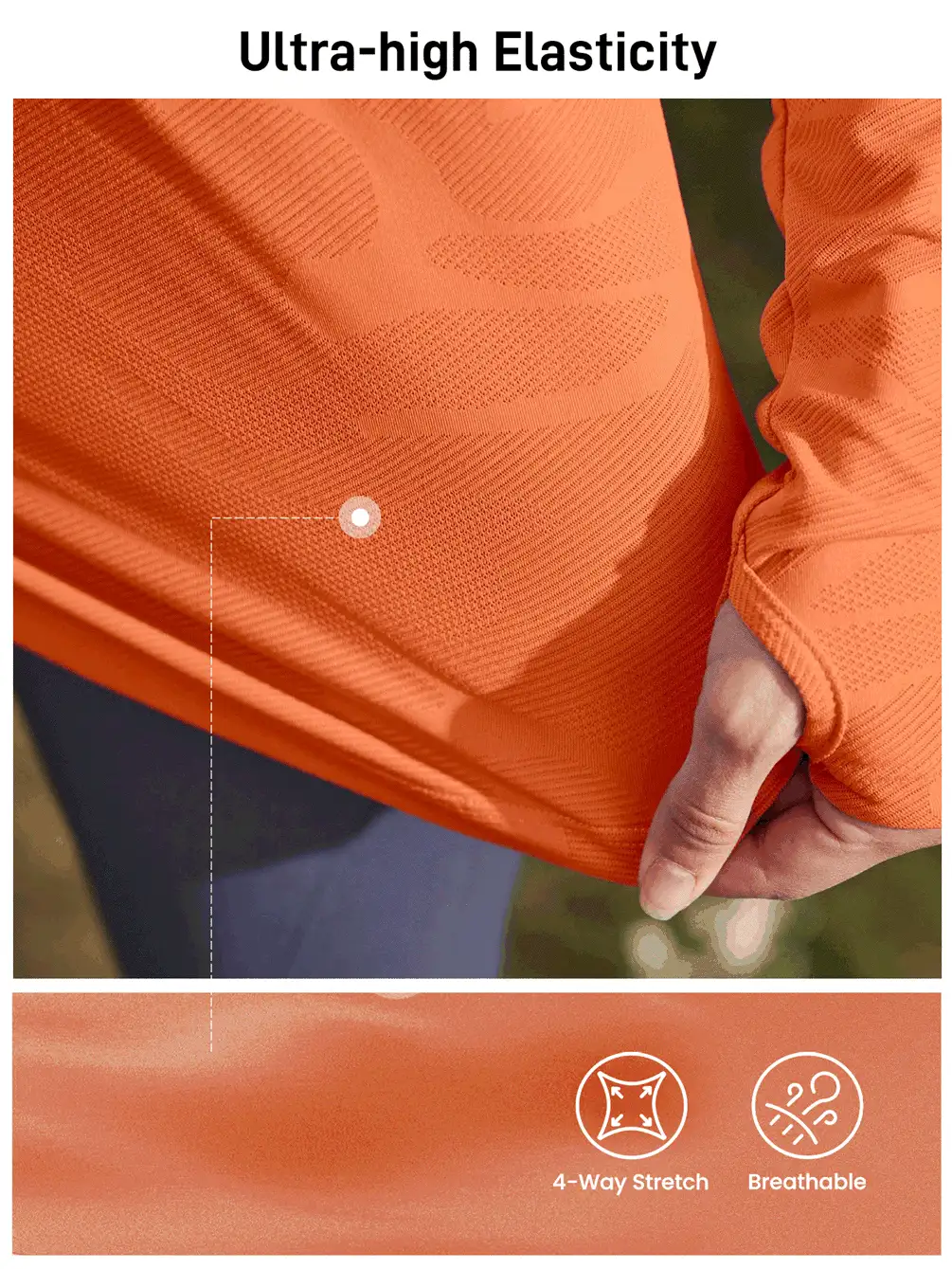 In My Nature 紫色网眼拼布短袖运动T恤，带开放式拇指孔，适合瑜伽、普拉提、健身、跑步，透气有弹性，夏季徒步旅行女装