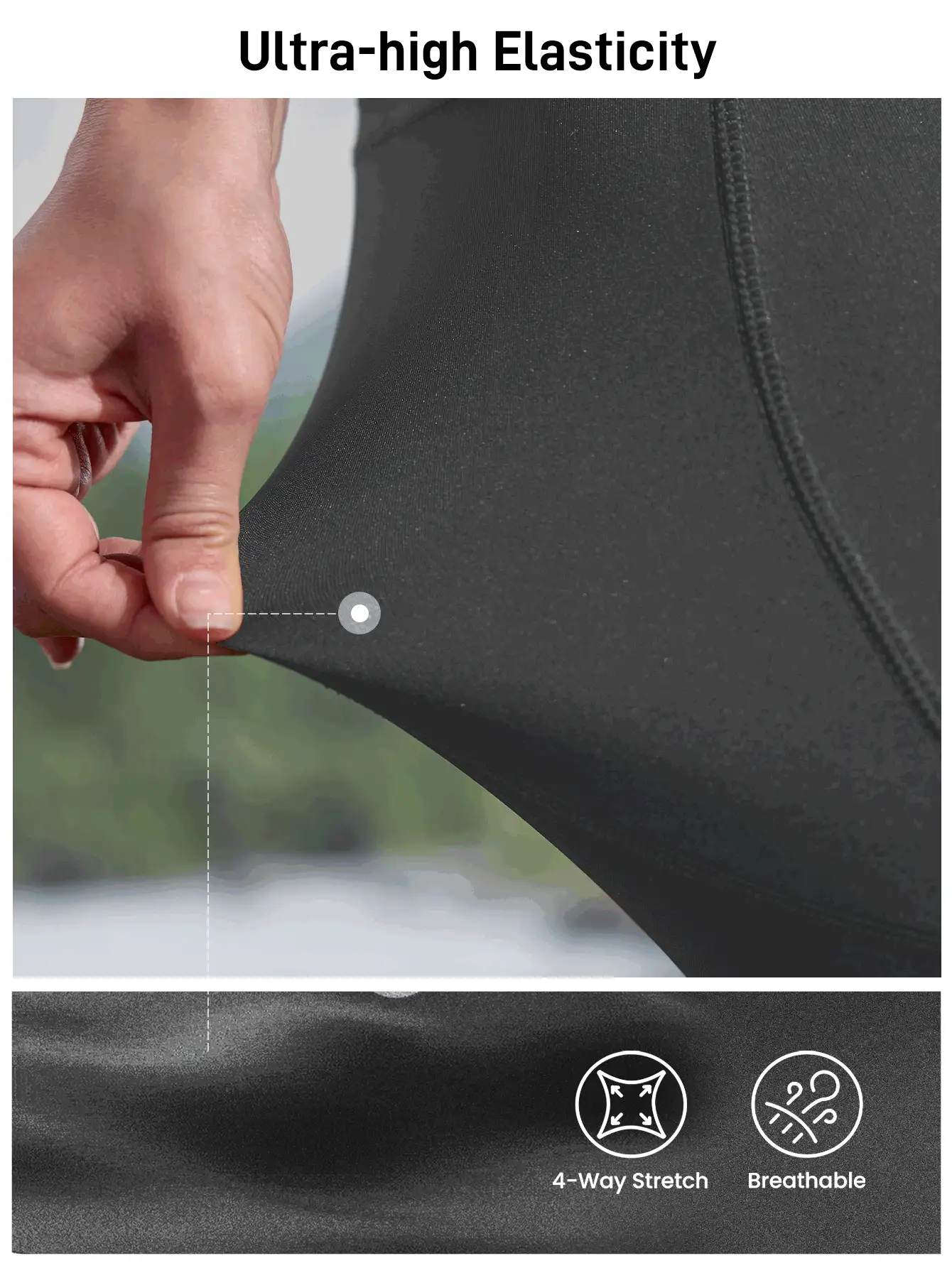 In My Nature Women's Outdoor Hiking, Camping, Yoga, Pilates Stretchy & Breathable Skinny Pants With Pockets, Women's Outdoor  Leggings - Dark Grey - View 2