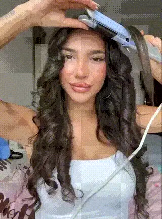 SHEGLAM HAIR 酷鎖風造型器,360°氣流造型直髮器,二合一直發捲髮器,帶冷卻氣流孔的捲發器可鎖住造型,4檔可調溫度,雙電壓,快速直發,水性陶瓷塗層令秀發亮澤,長短髮皆宜。 禮物 粉紅色的 化妝品 海灘 節慶 護髮 假期 夏天 美髮配件 返校 旅行 - 銀色 - 查看 3