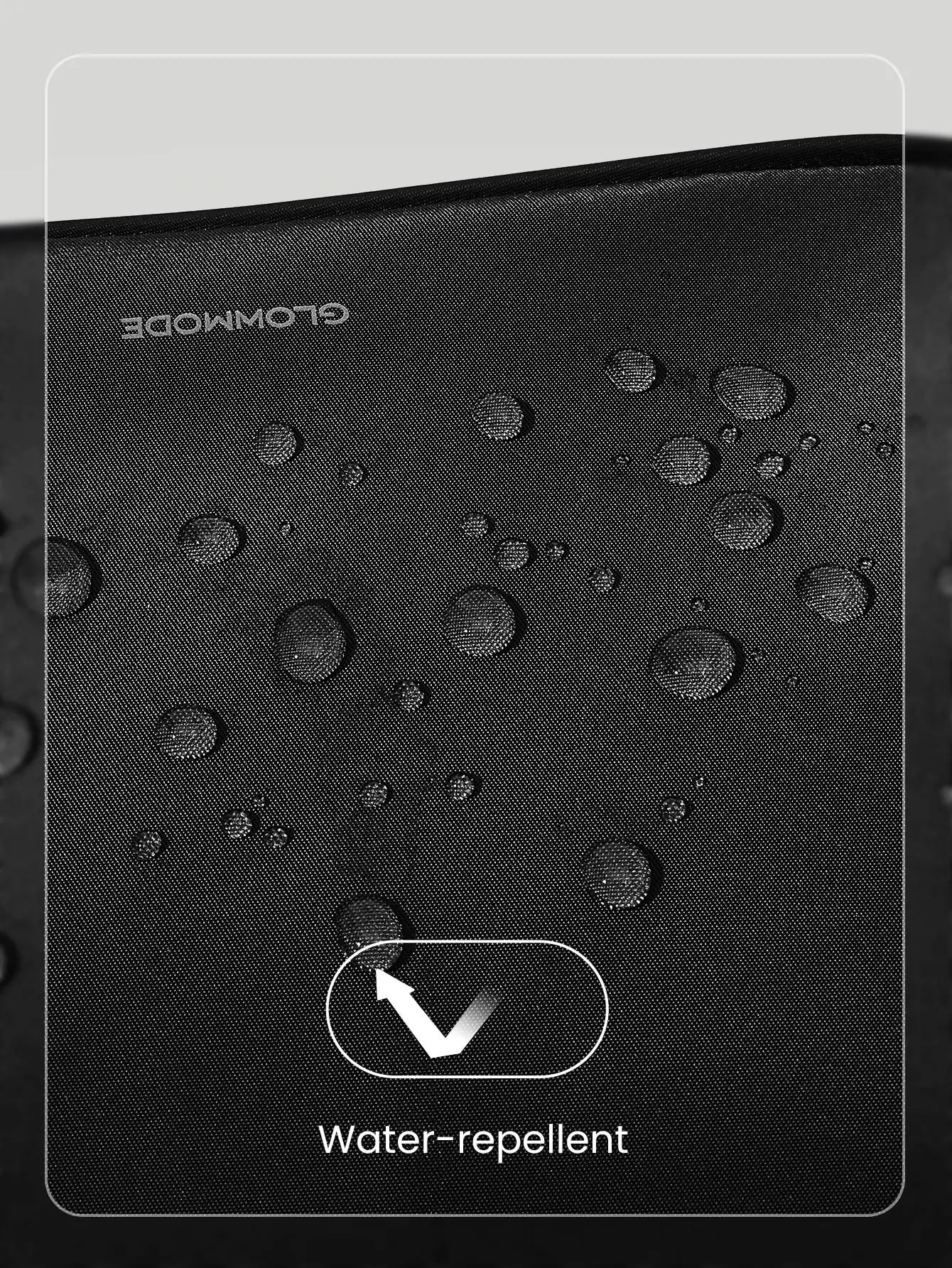 GLOWMODE It's Glow Time 3L 防水拉链口袋斜挎包健身房工作室旅行度假日常休闲装 - 黑色 - 查看 8