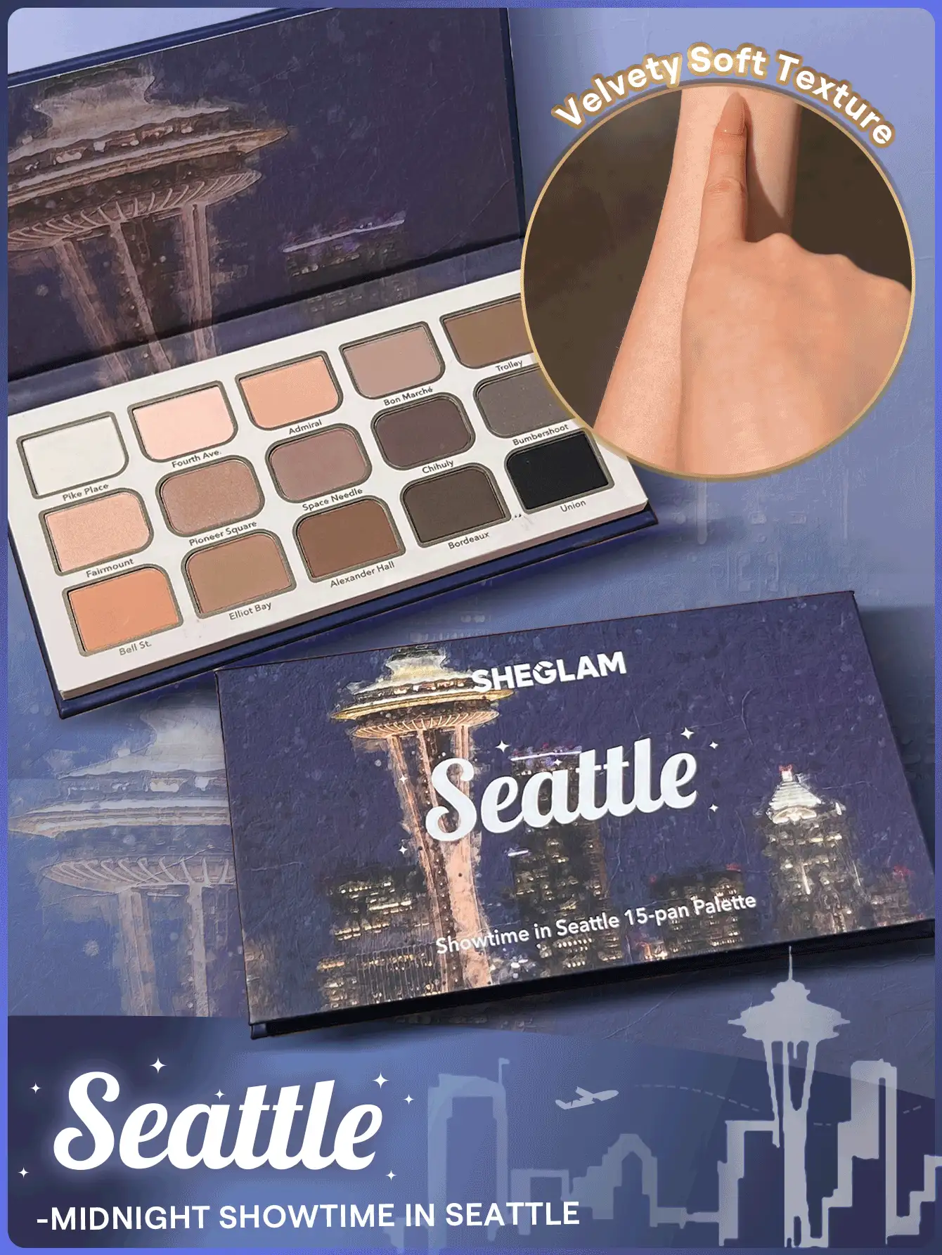 SHEGLAM Showtime In Seattle 15色眼影盤 品牌 美容 化妝 化妝品 適合女性與女孩 完美搭配夏季春季 Y2K 時尚 流行 生日 母親節禮物 假期 派對準備就緒 最佳顏色 - Showtime in Seattle - 查看 2