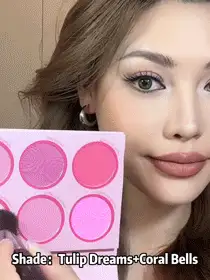 SHEGLAM Floral Flush Blush Palette-Blushing Bouquet 6 色粉餅腮紅盤持久高顯色不褪色自然輕盈面部彩妝粉色腮紅 品牌 美容 化妝 化妝品 適合女性與女孩 完美搭配冬季春季 Y2K 時尚 流行 生日禮物 假期 派對準備就緒 最佳顏色 - Blushing Bouquet - 查看 5