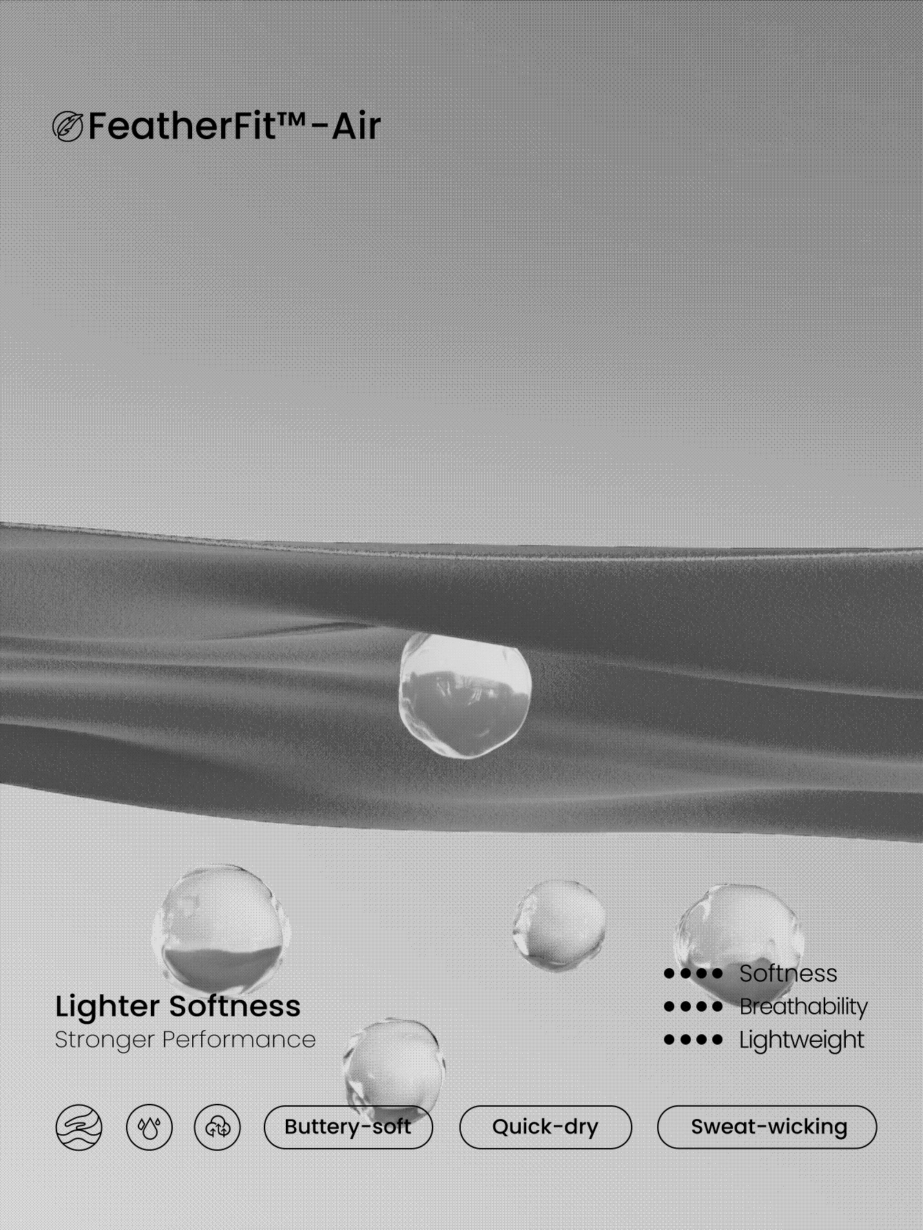 GLOWMODE 24 英寸 FeatherFit™-Air Easy Glow 臀部紧身可拆卸罩杯挂脖低背镂空连体衣低冲击瑜伽普拉提工作室日常休闲装 - 深灰色 - 查看 6