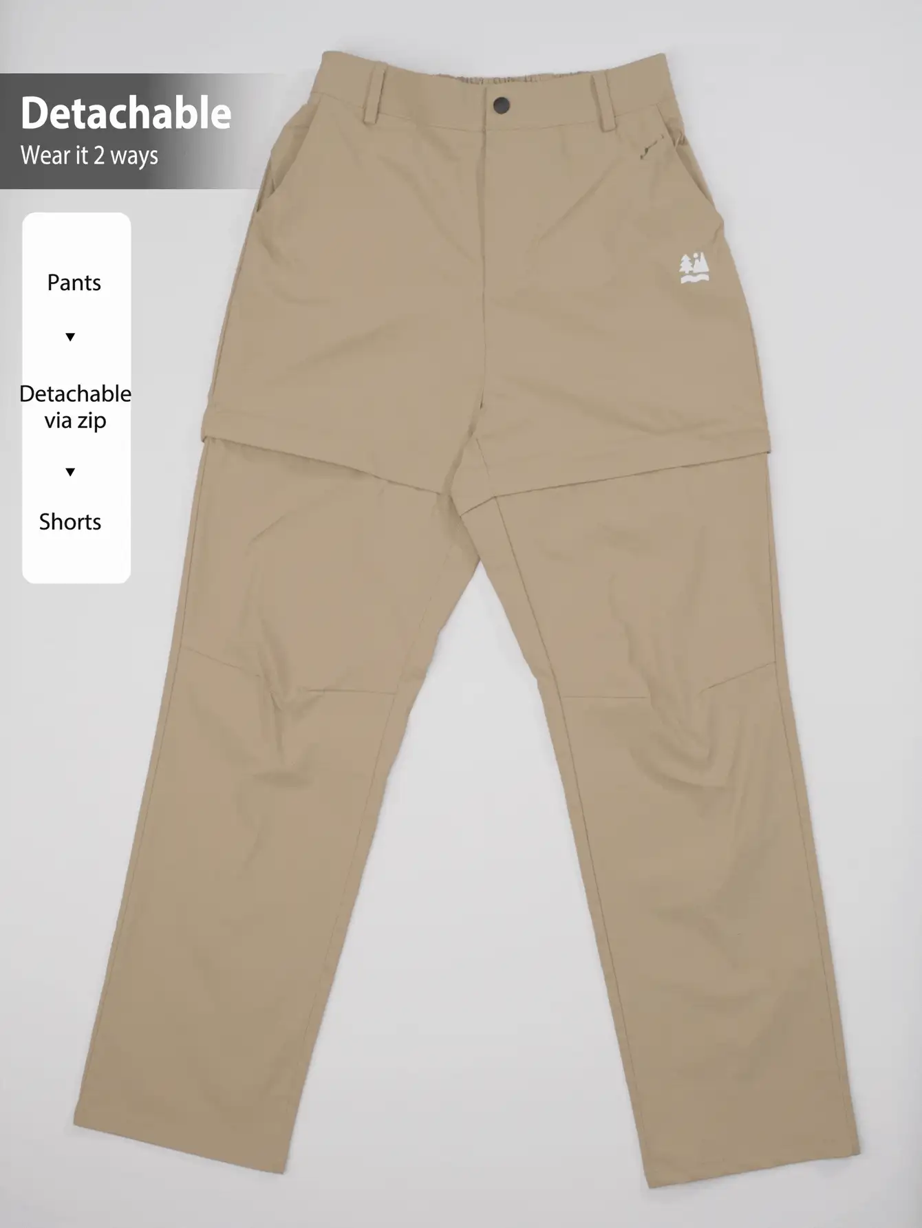 In My Nature 女士户外可拆卸长裤，适合露营、徒步旅行和城市通勤